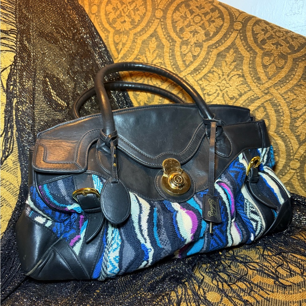 COOGI Australia KnitPurse • GoldLocketClosurewithKey • RARE LimEdition Vtg Item